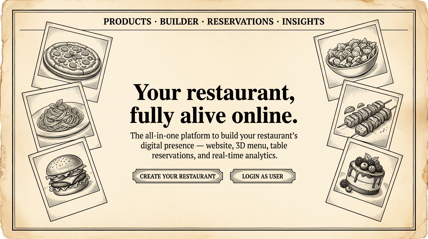Dinexa Restaurant Platform illustration