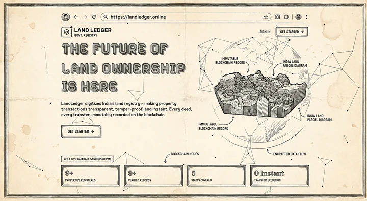 LandLedger blockchain registry sketch