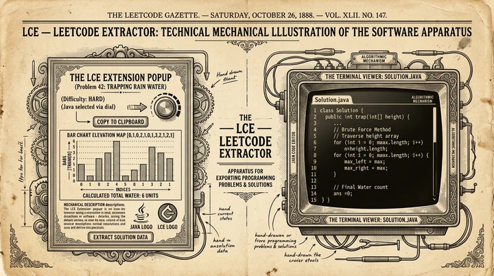 LeetCode Extractor code terminal sketch
