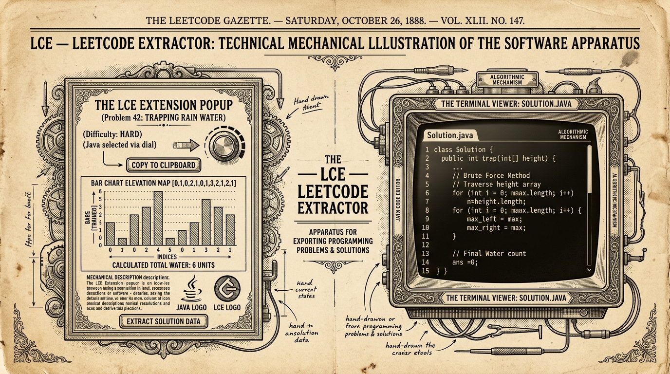 LeetCode Extractor code terminal sketch